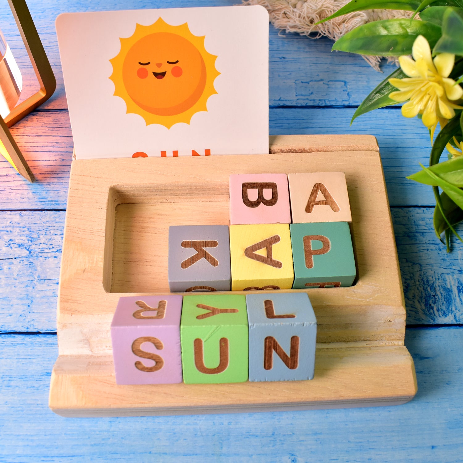 Alphabet Puzzle Spelling  Reading Words (26 Flash Cards  8 Woodenblock) Alphabet Puzzle Spelling  Reading Words (26 Flash Cards  8 Woodenblock)